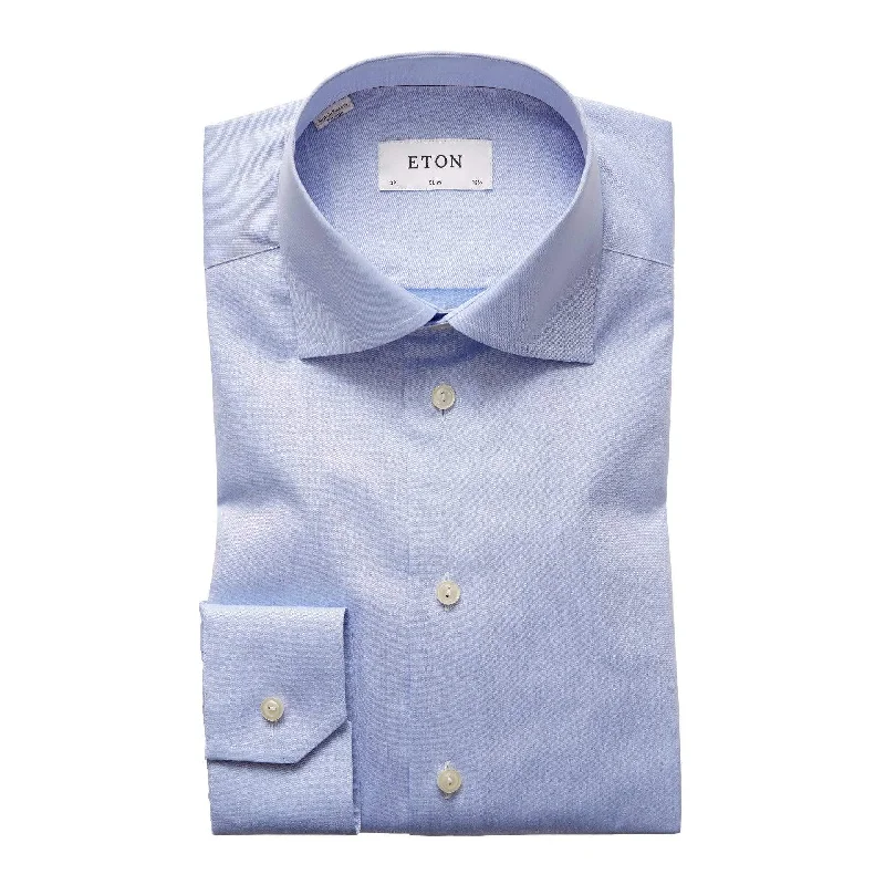 Slim Fit Light Blue Signature Twill