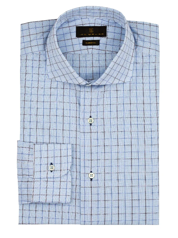 Blue Graph Check Dress Shirt