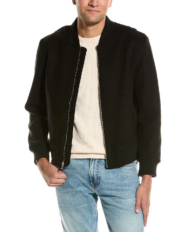 Bagatelle Knit Back Bomber Jacket