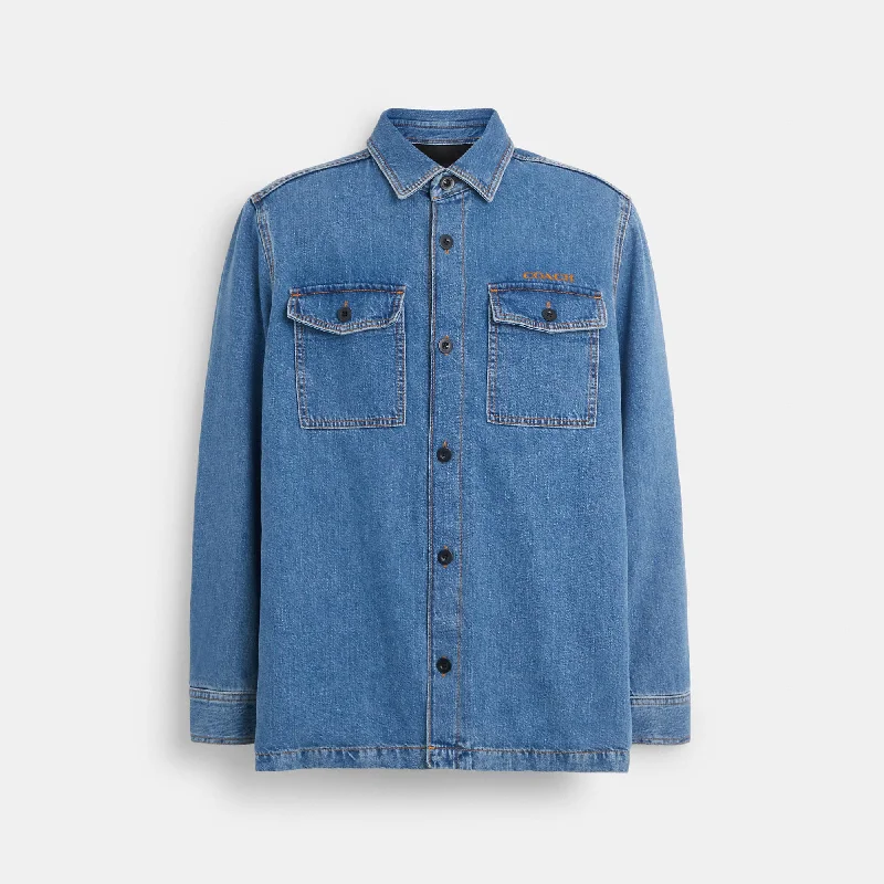 Coach Outlet Denim Overshirt