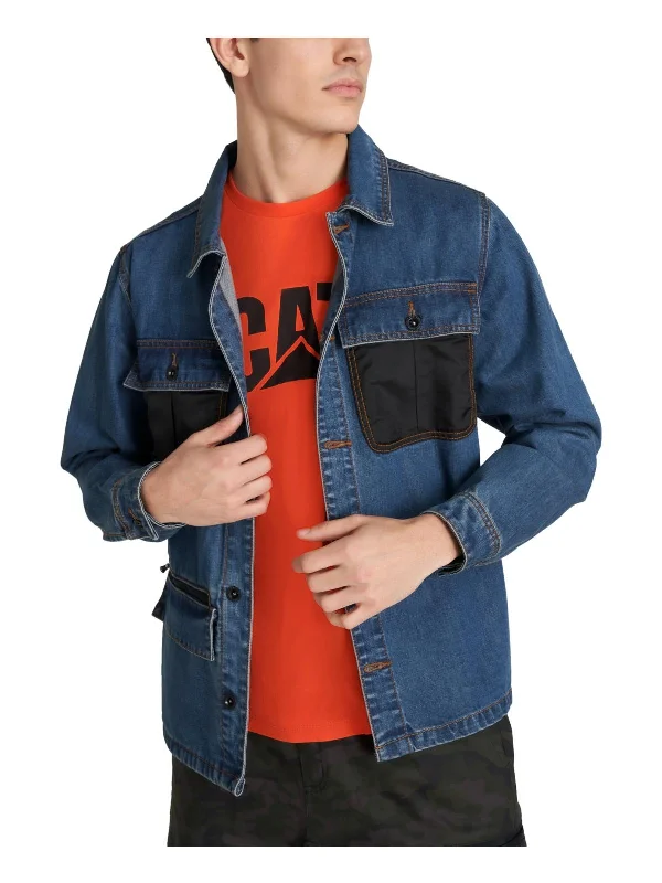 Mens Overshirt Chore Denim Jacket