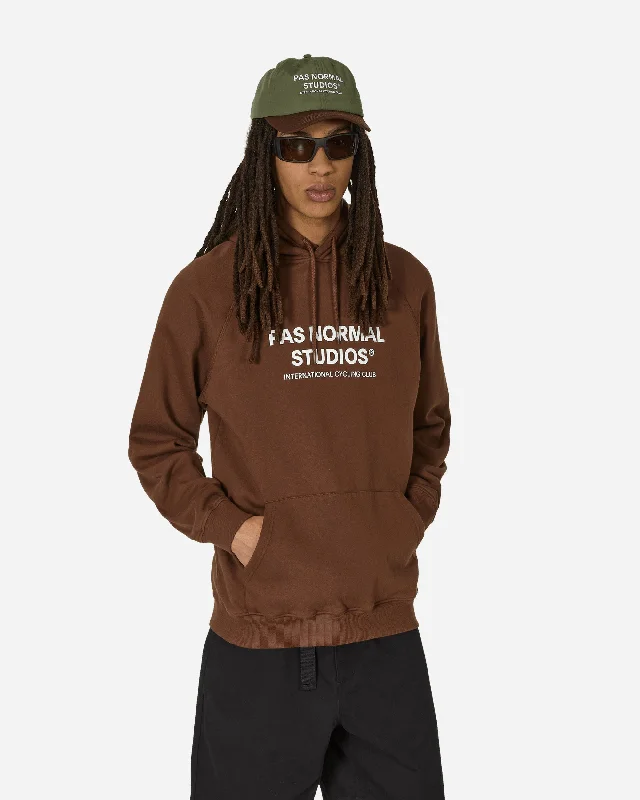 Off-Race Logo Hooded Sweatshirt Bronze