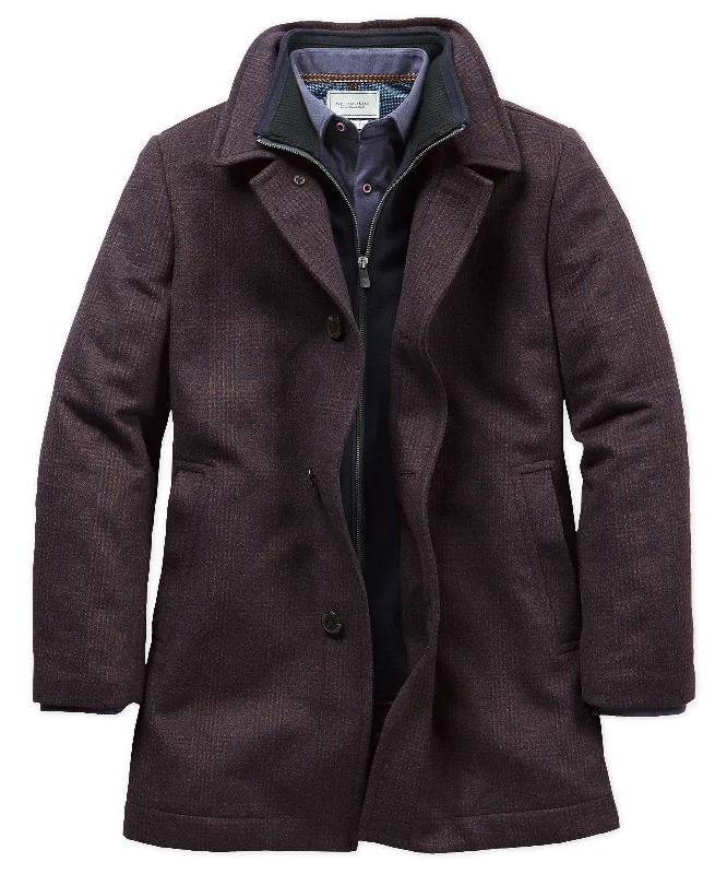 Hart Schaffner Marx Macbeth Wool Blend Car Coat with Bib