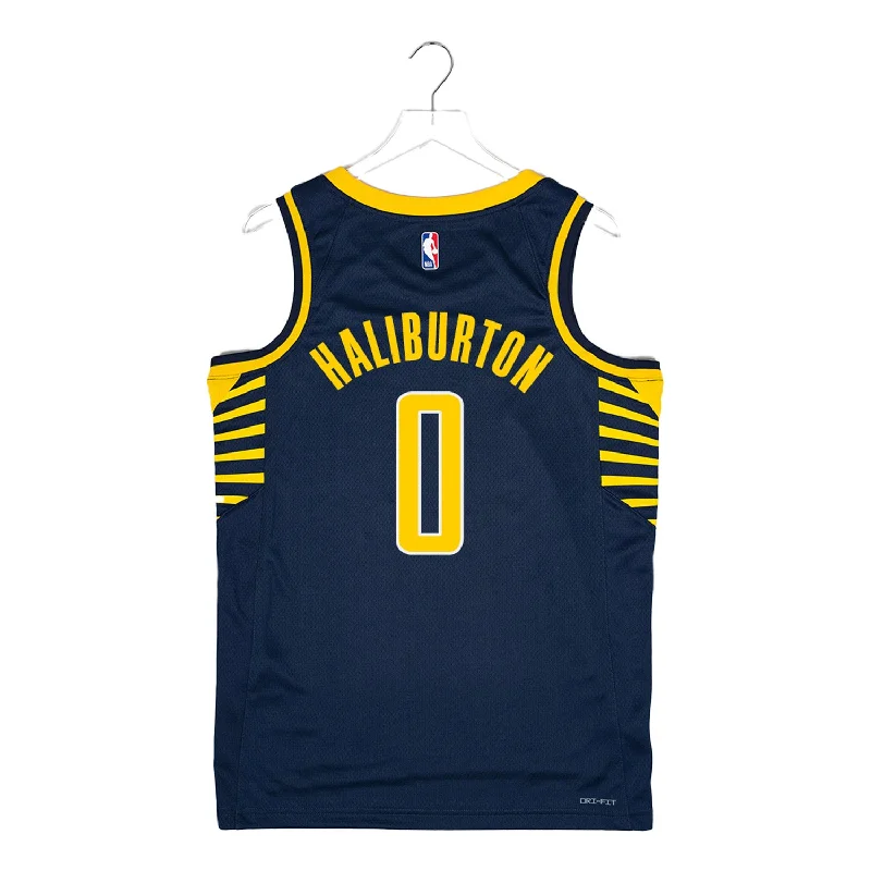 Adult Indiana Pacers #0 Tyrese Haliburton Icon Swingman Jersey by Nike