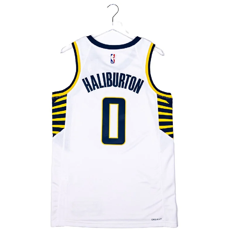 Adult Indiana Pacers #0 Tyrese Haliburton Association Swingman Jersey by Nike