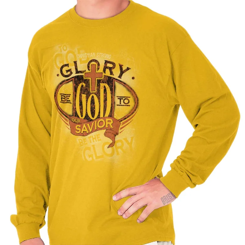 Glory God Savior Long Sleeve T-Shirt