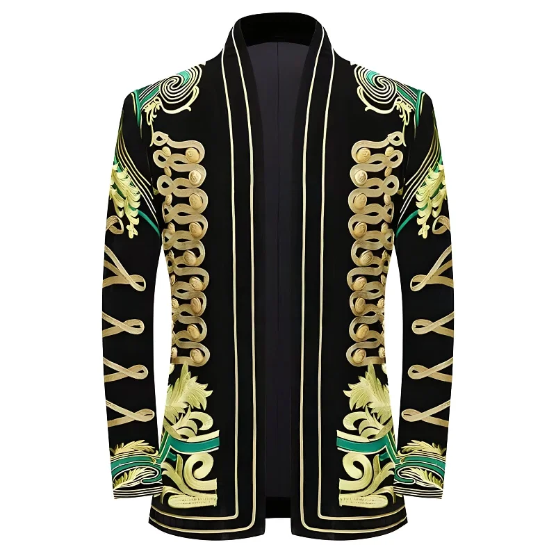 The Monet Embroidered Open Front Jacket