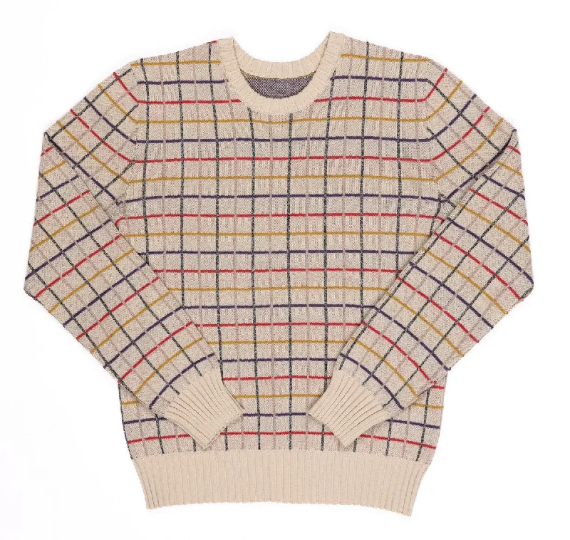 Crew Stone Chunky Plaid Sweater