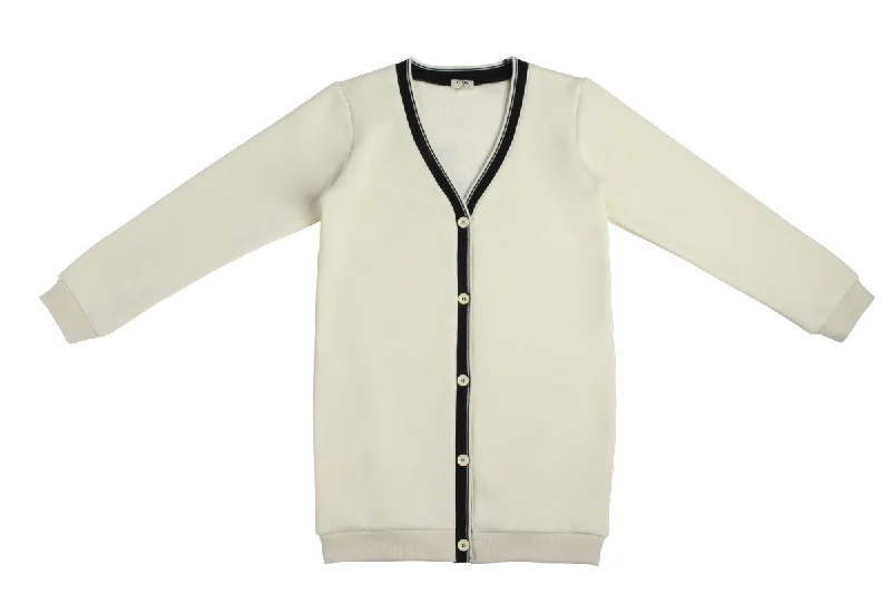 Crew White Caio Cardigan