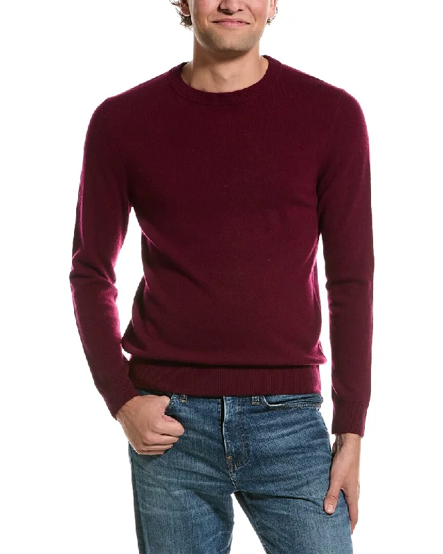 Qi Cashmere Solid Cashmere Crewneck Sweater