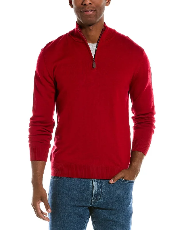 Quincy Wool 1/4-Zip Mock Sweater