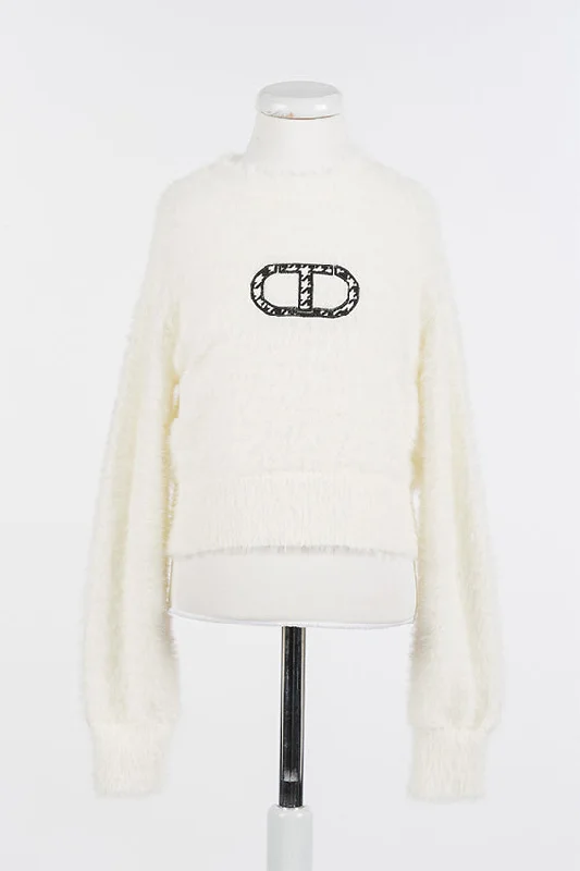 Twinset Off White Mohair Sweater