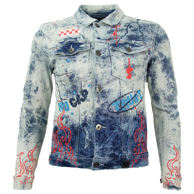 M1052 Makobi Fire Denim Jacket - Light Wash